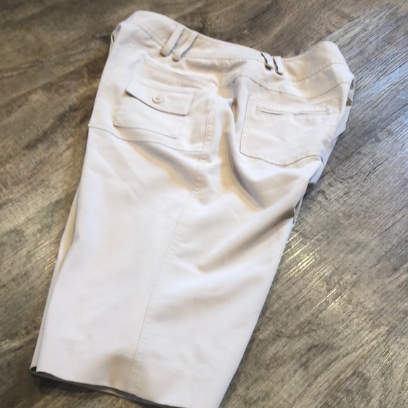 Larry Levine Bermuda‎ Stretch light Tan Shorts - Picture 2 of 6